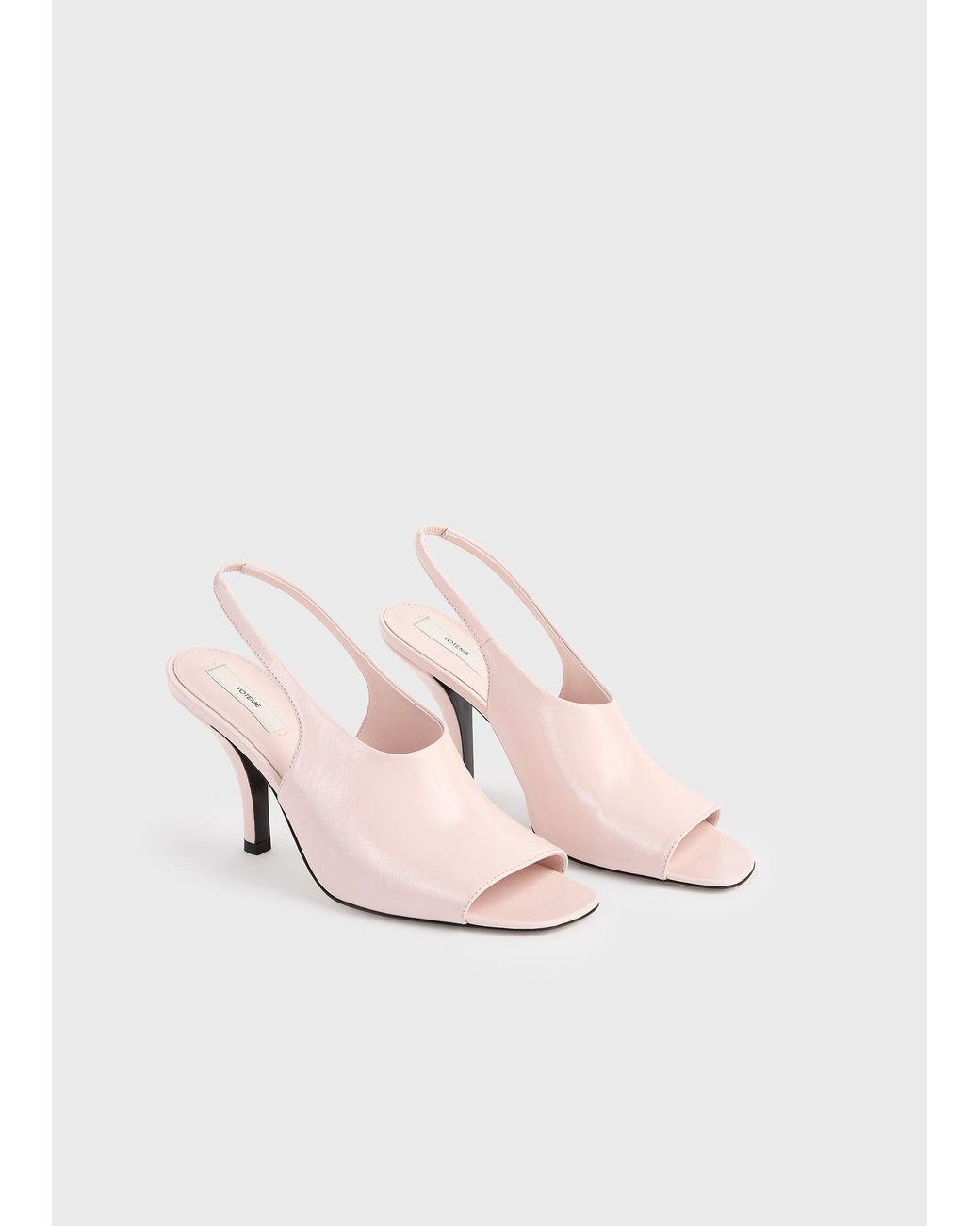 Totême Natural Contour Naplack Slingbacks