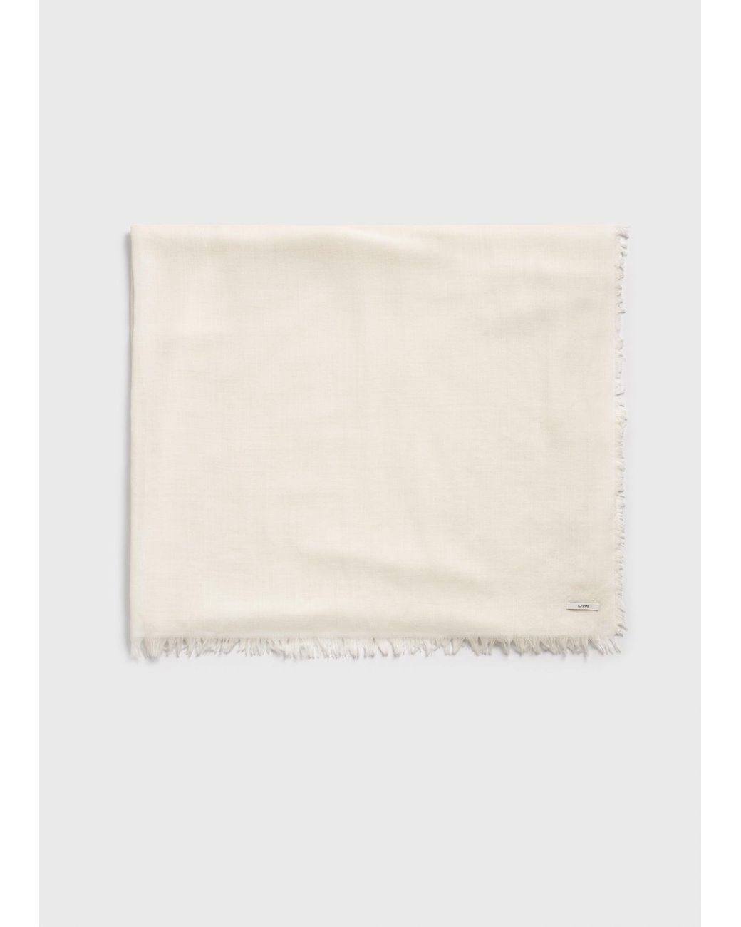 Totême  Natural Light Wool Blanket Scarf