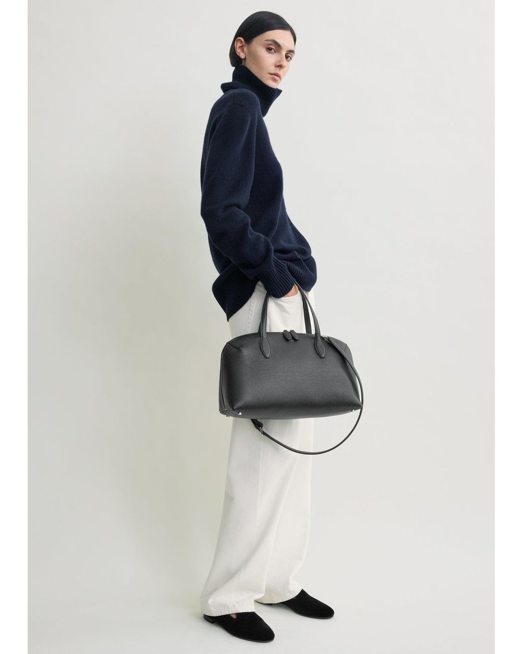 Totême Blue Cashmere Turtleneck