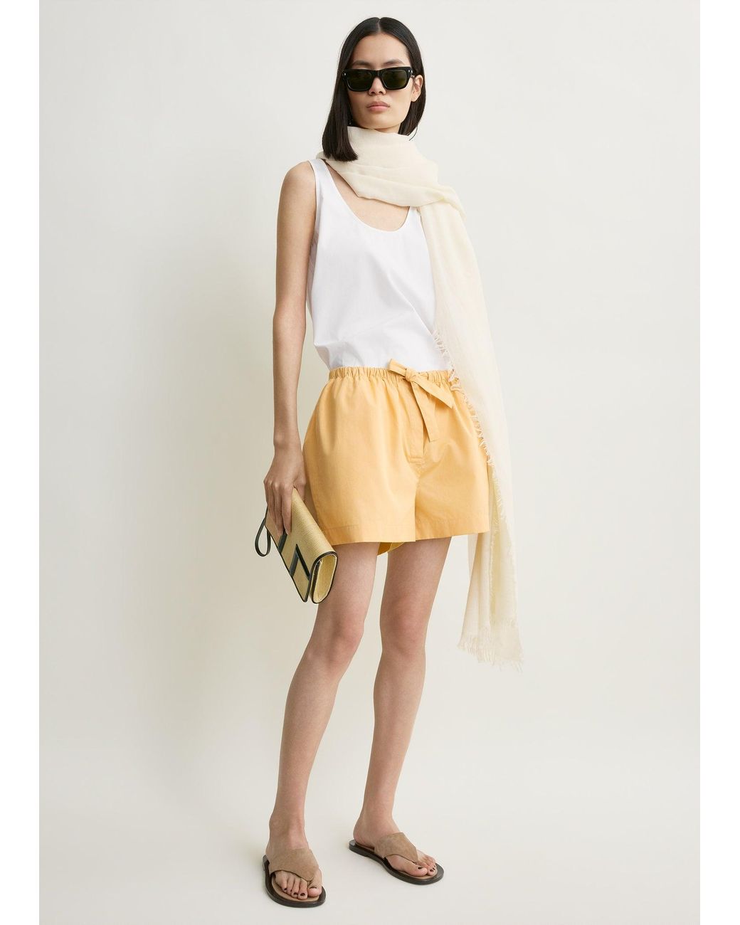 Totême Natural Cotton Summer Shorts