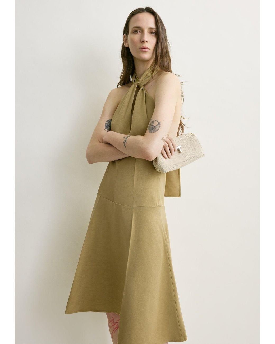 Totême Natural Twist Halter Dress
