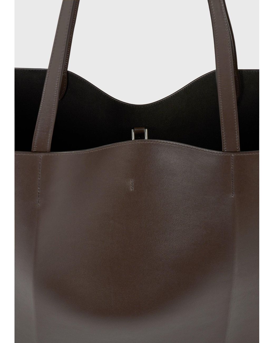 Totême Brown Roam Leather Tote