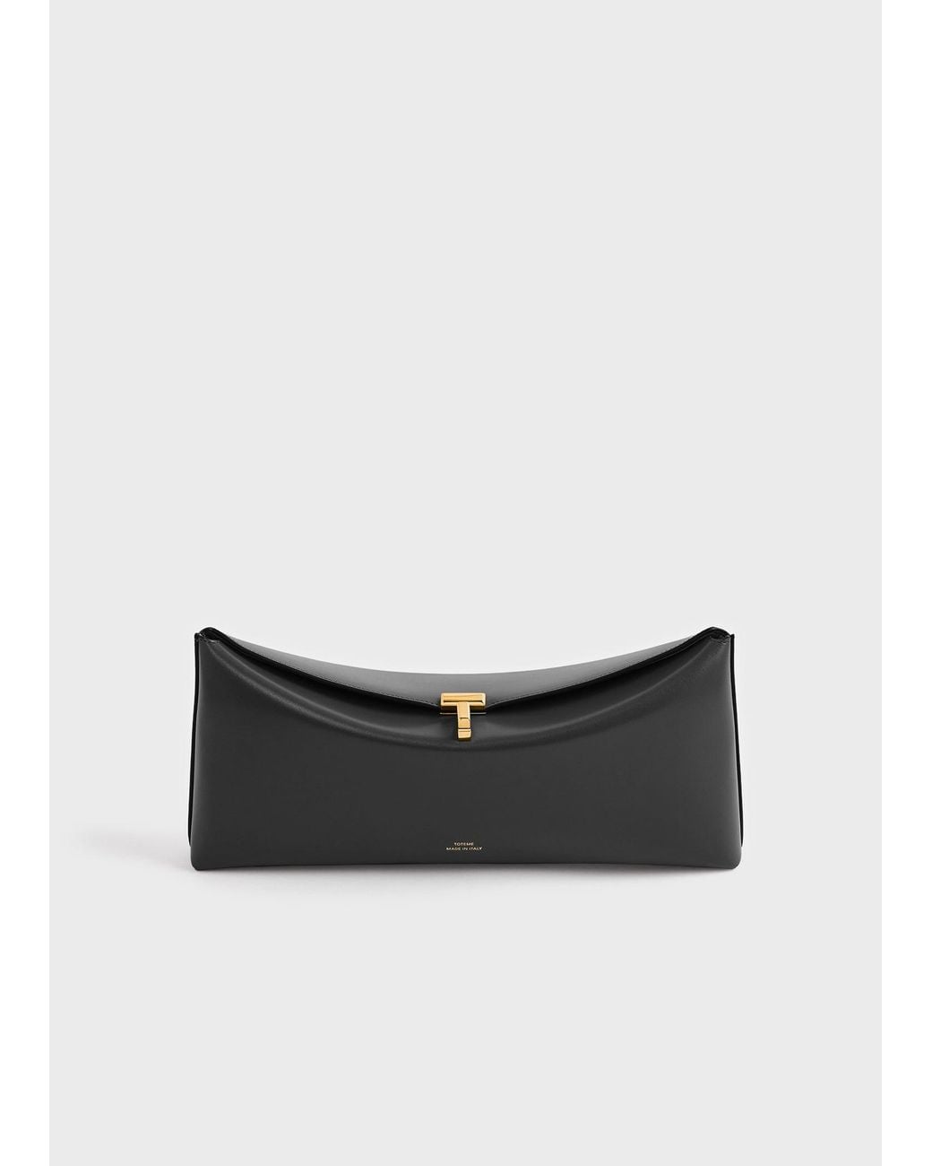 Totême Black Big T-Lock Leather Slim