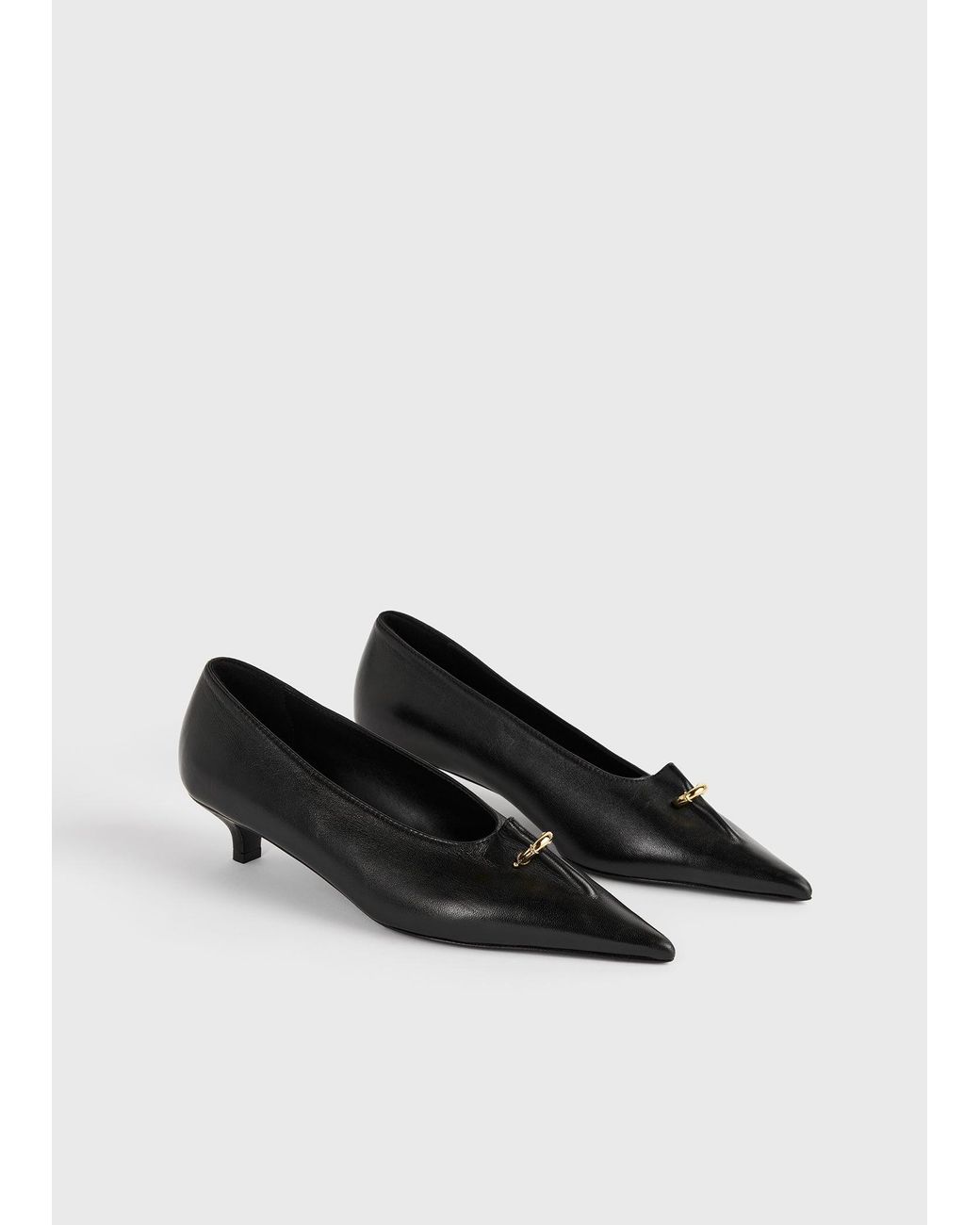 Totême White Pierced Nappa Pumps