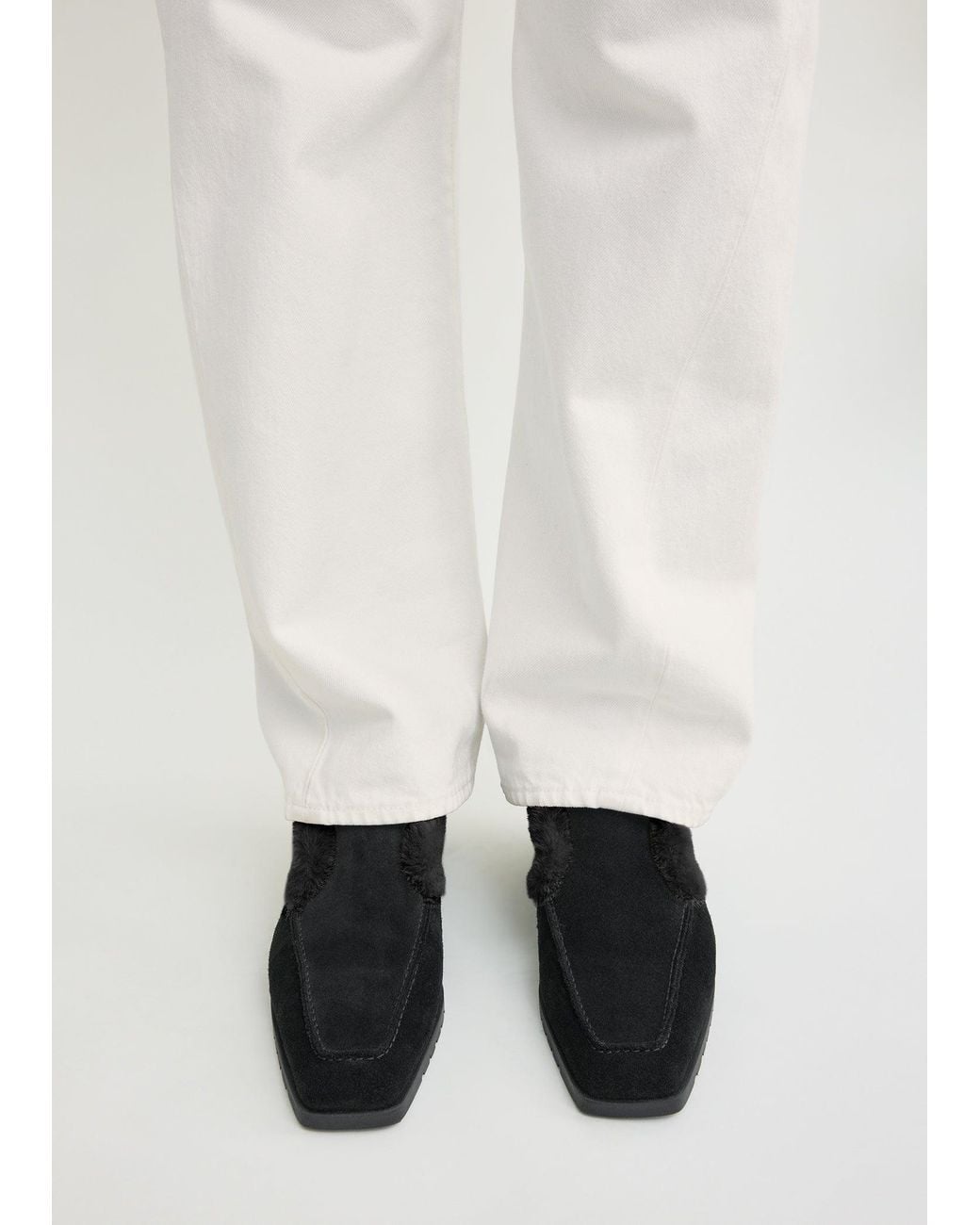 Totême Black Loafer Boots