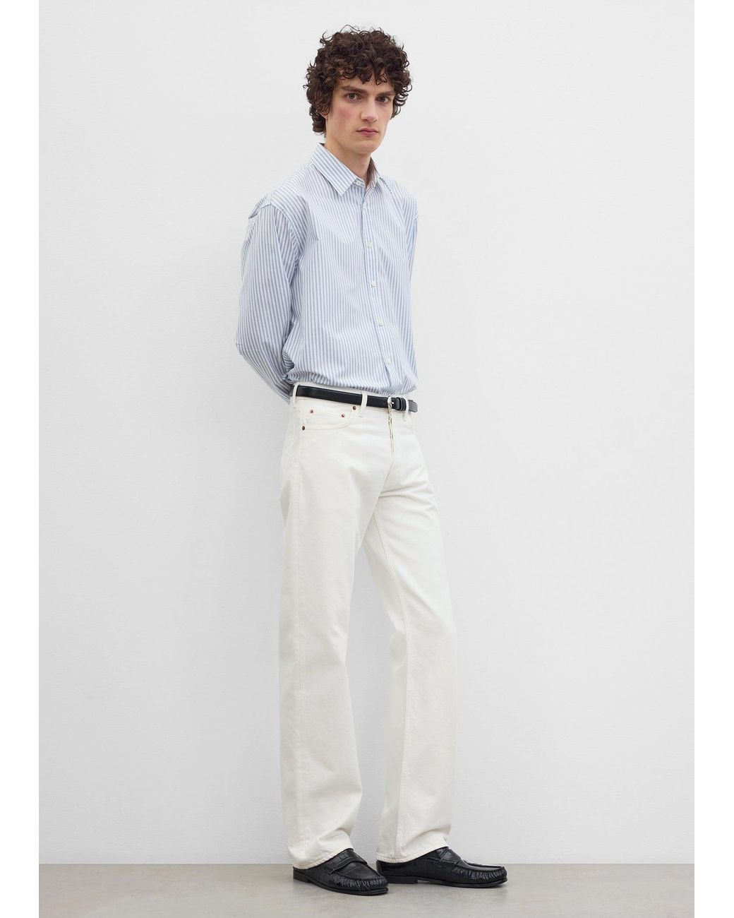 Totême White Straight Denim for men