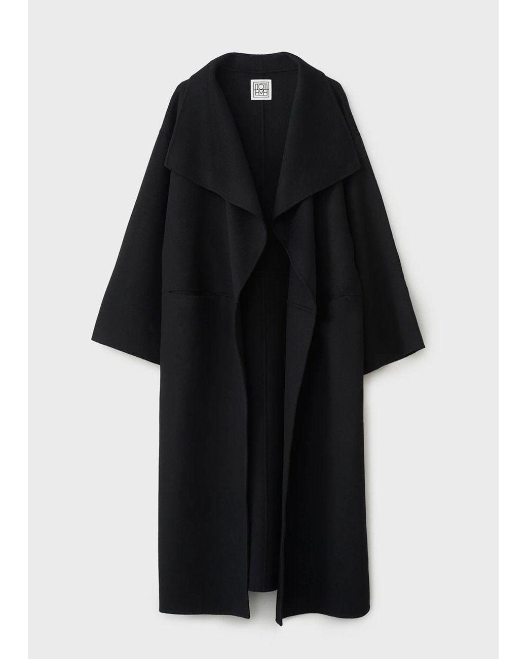 Totême Black Signature Doublé Coat