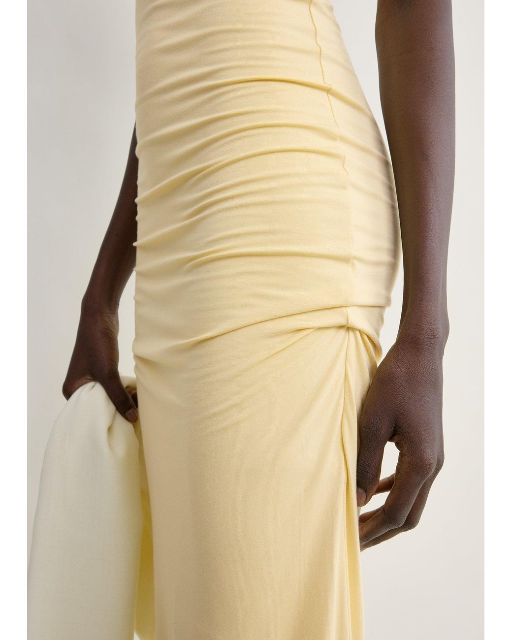 Totême Natural Draped Slip Dress