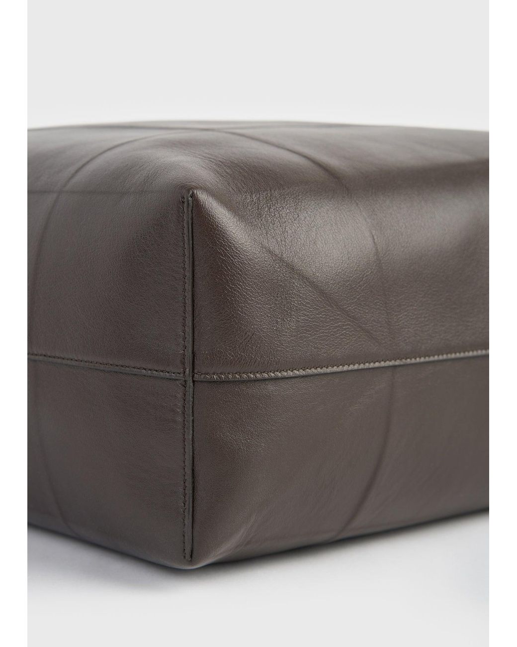 Totême Brown Roam Leather Tote