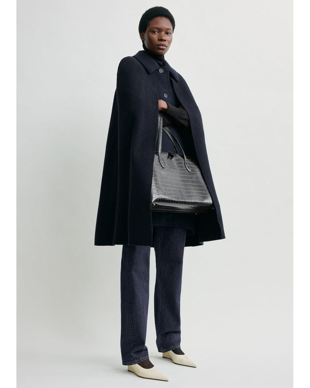Totême Blue Cape Coat