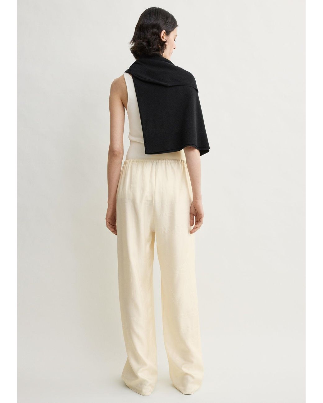 Totême Natural Monogram Silk Pj Bottoms