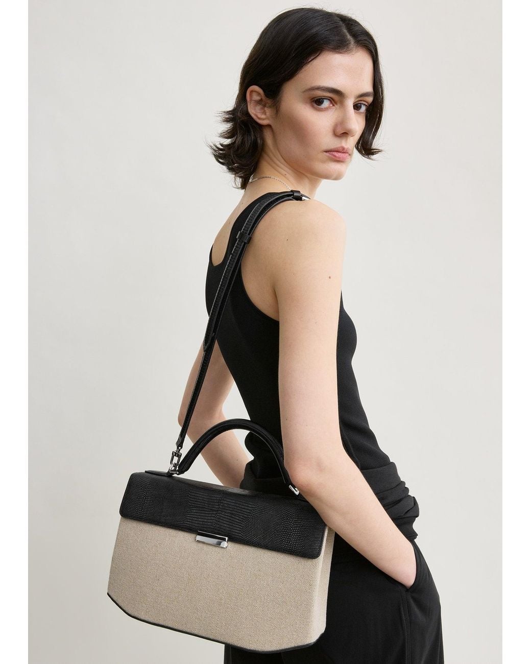 Totême Multicolor Clip Canvas Top Handle