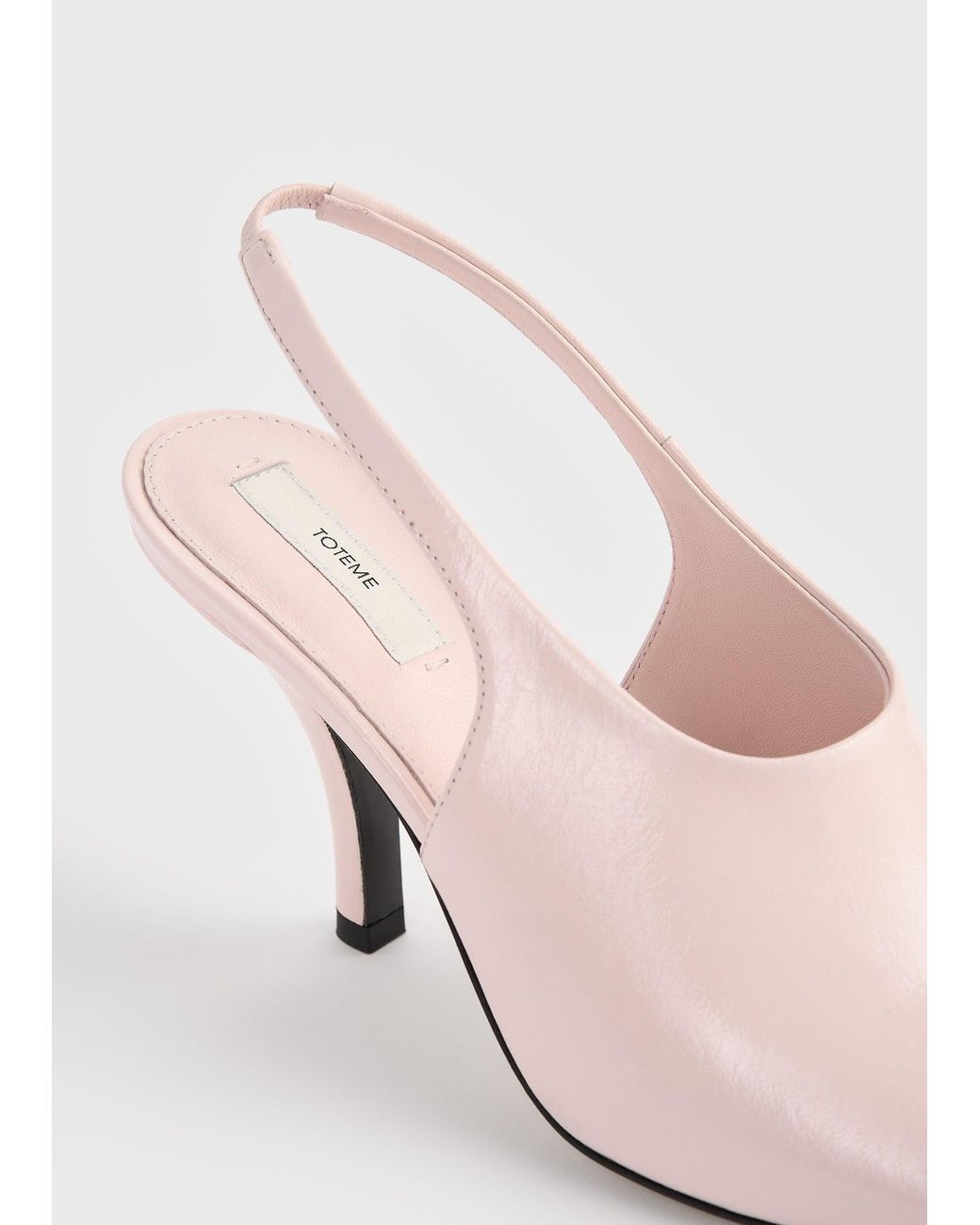 Totême Natural Contour Naplack Slingbacks