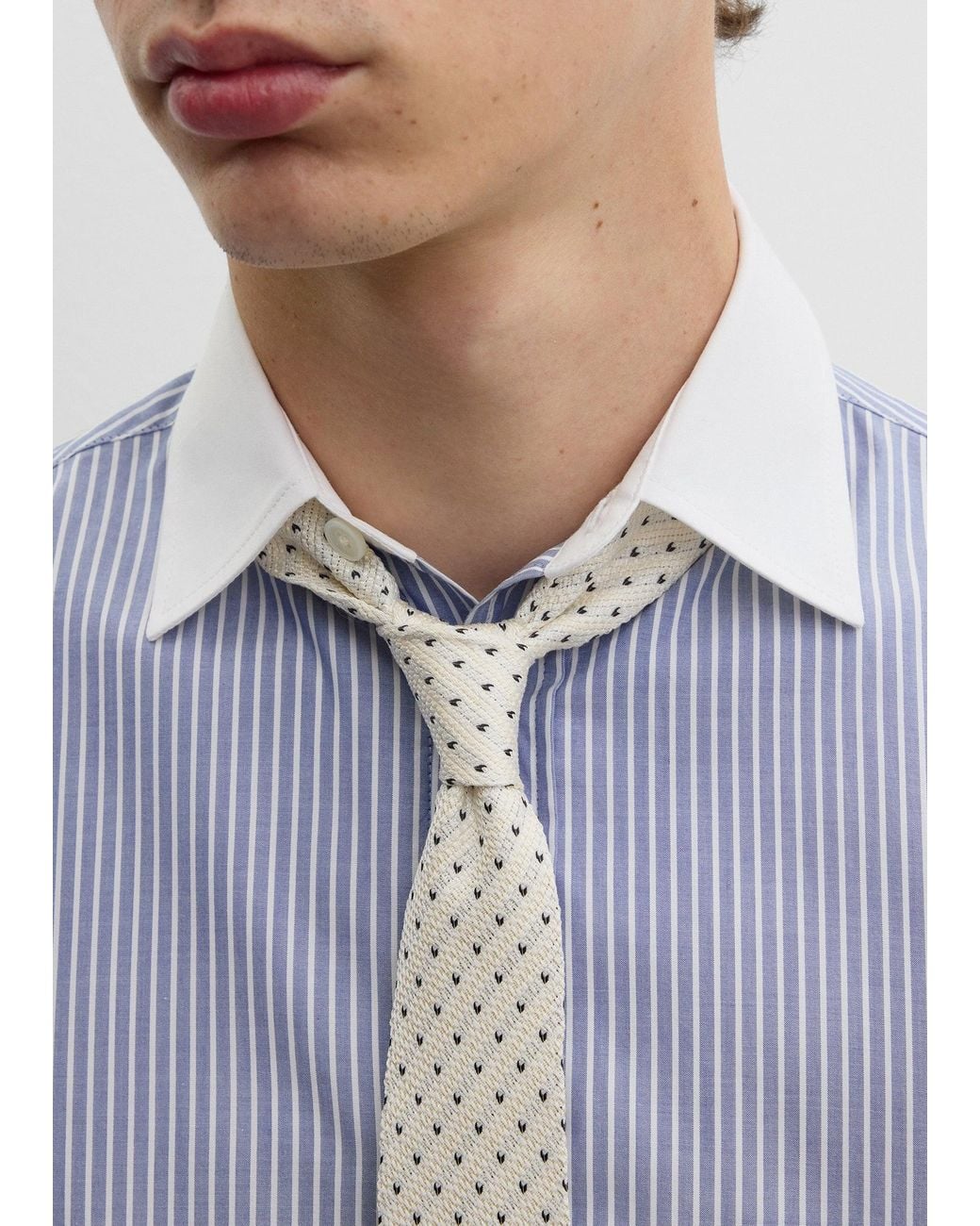 Totême  White Dot Tie for men