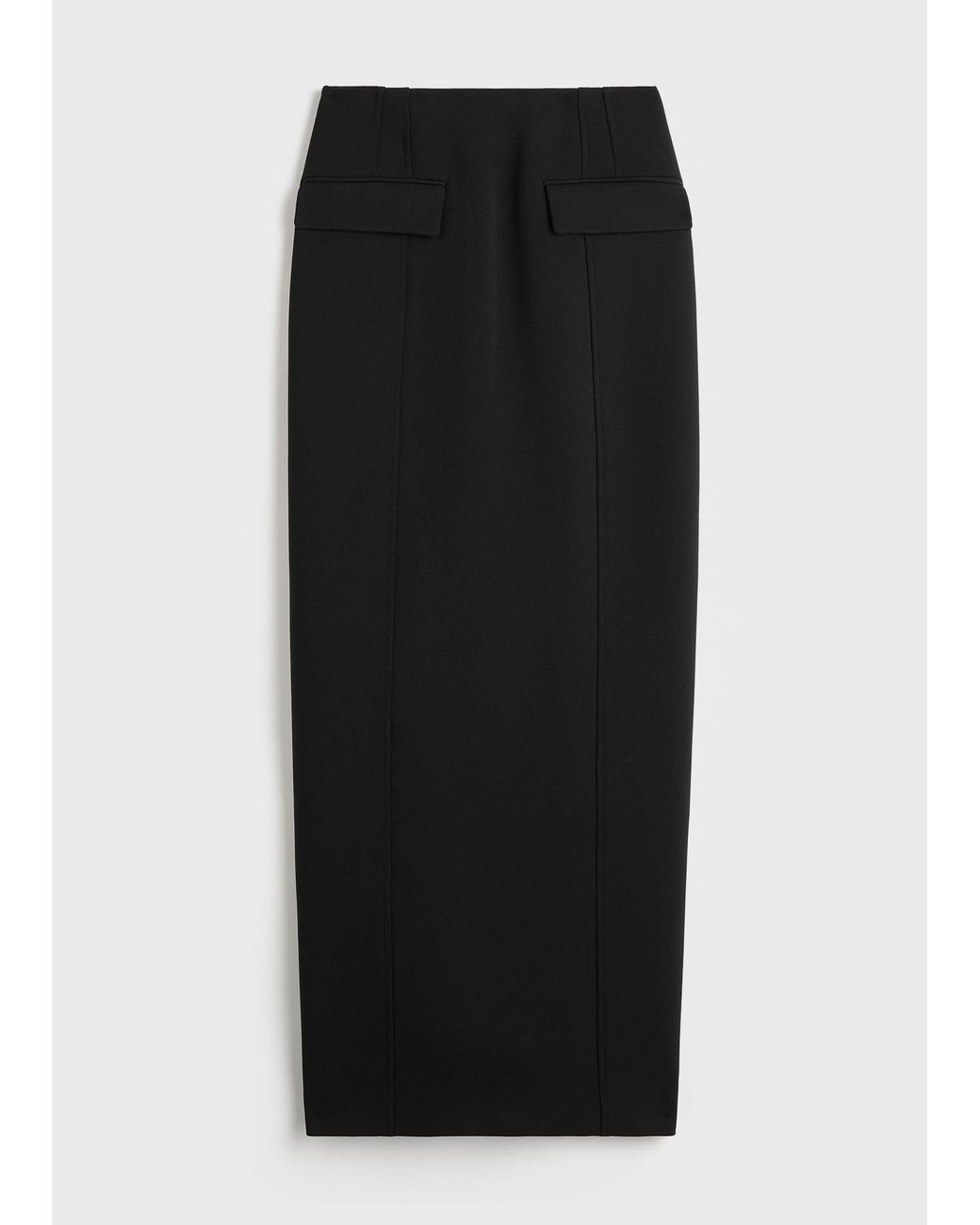 Totême Black Pocket Suit Skirt