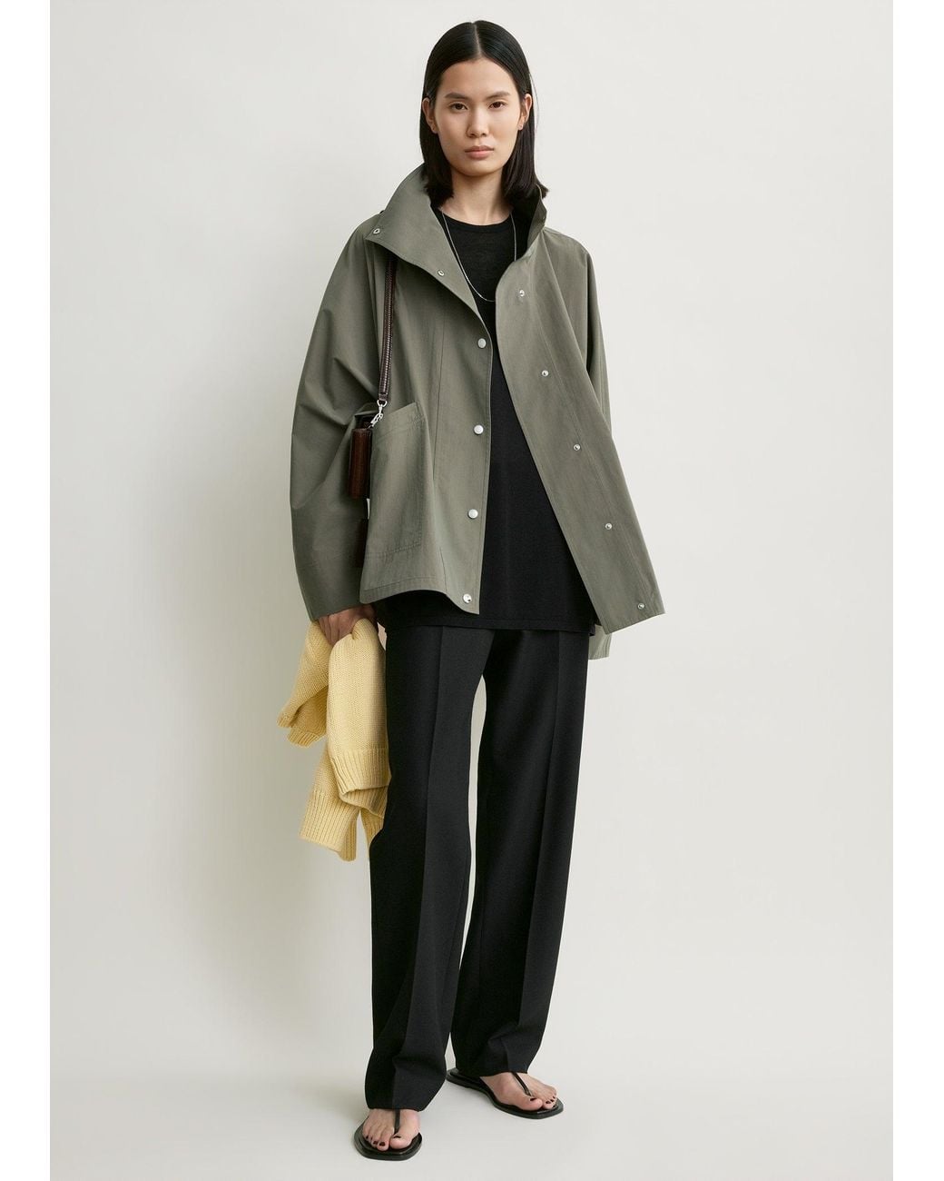 Totême Green Summer Parachute Jacket
