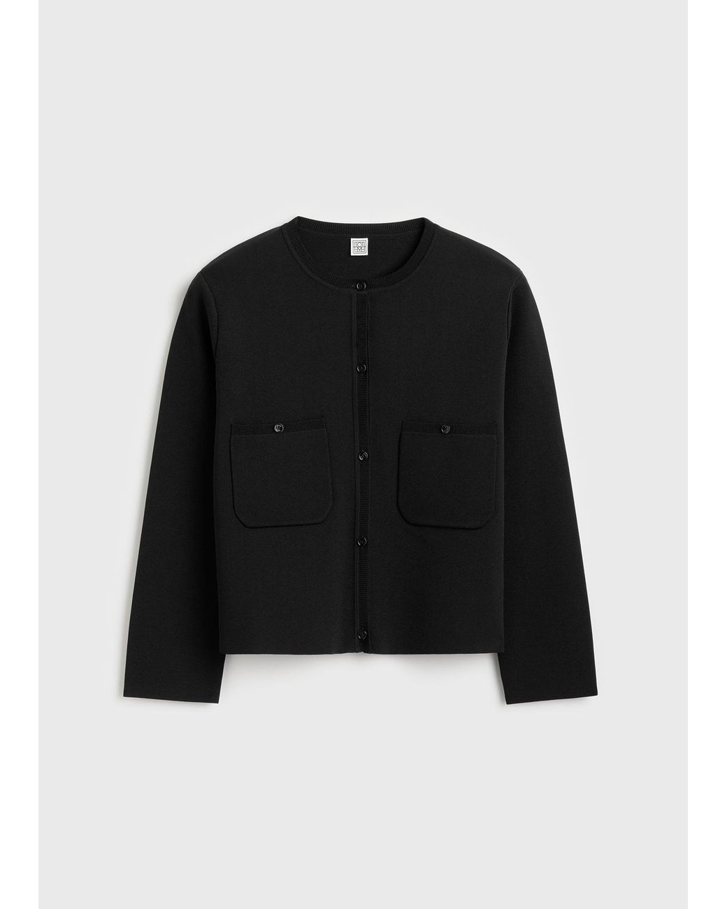 Totême Blue Classic Compact Knit Cardigan