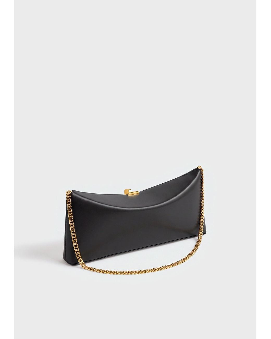 Totême Black Big T-Lock Leather Slim