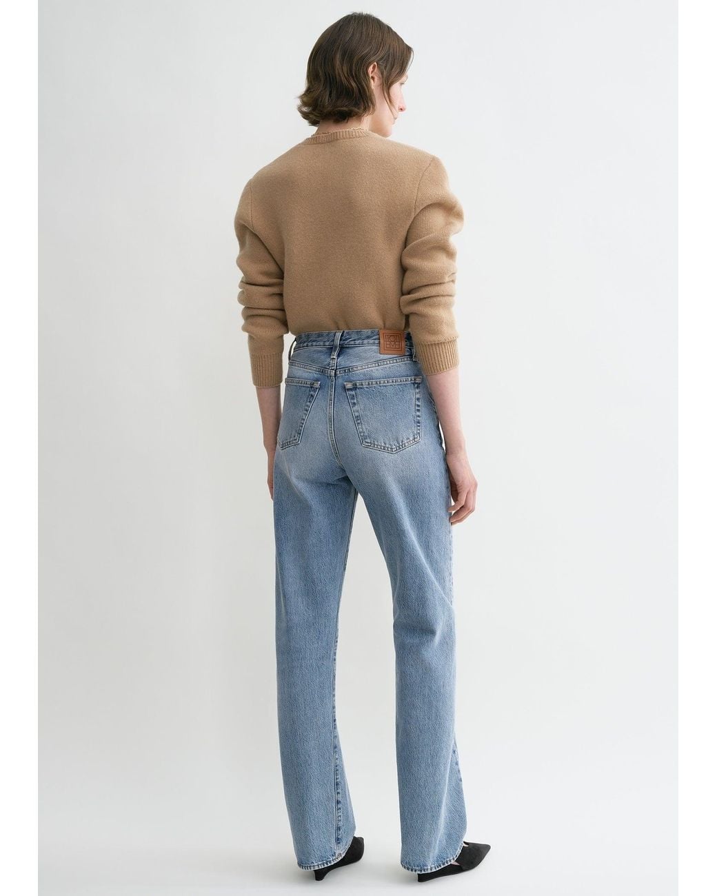 Totême Blue Twisted Seam Denim Full Length