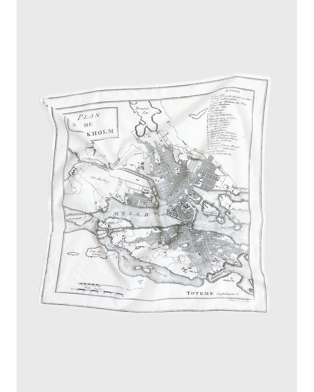 Totême  Gray Stockholm Bandana