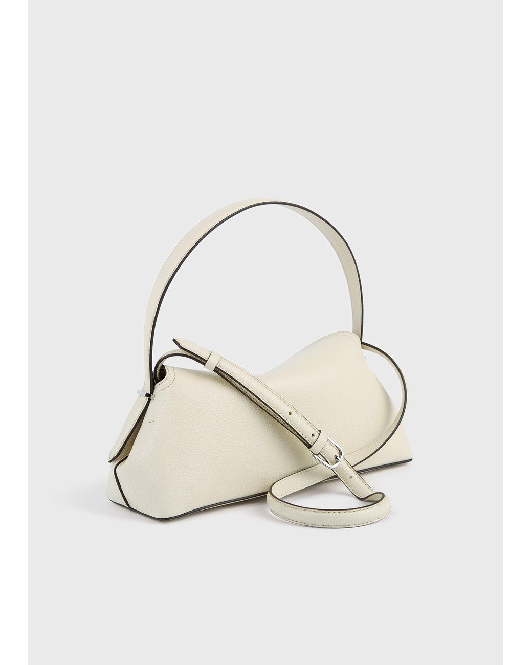 Totême Natural T-Lock Grained-Leather Shoulder