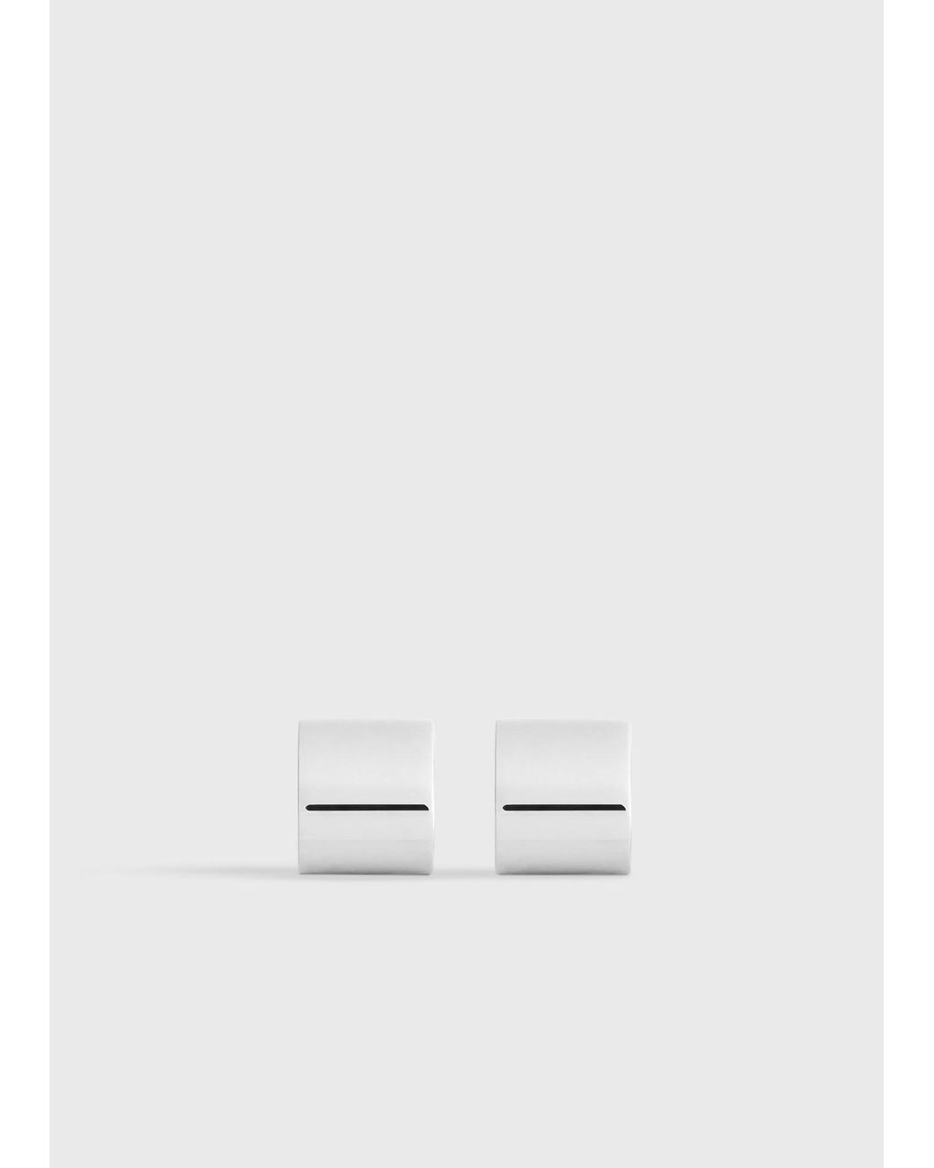 Totême  White Petite Signature Hoops