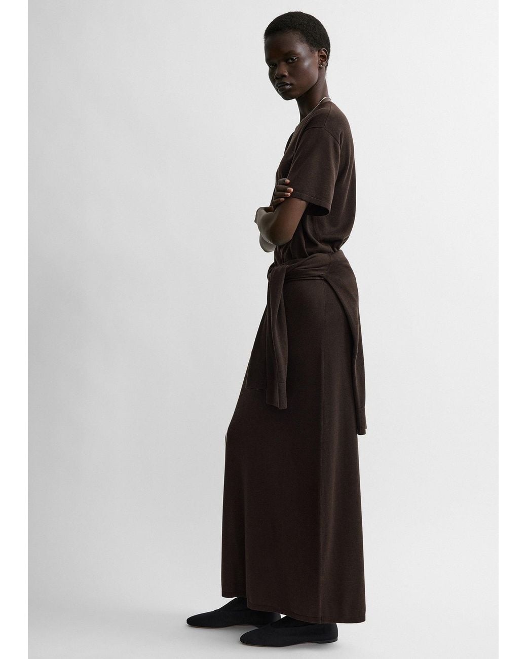 Totême Multicolor Long Knit Skirt