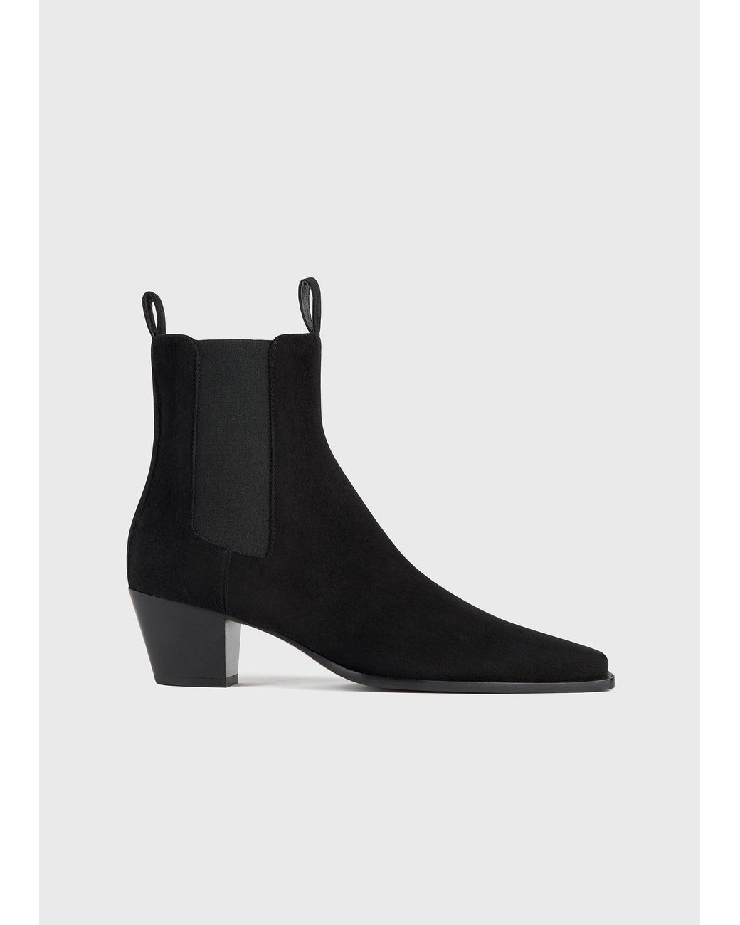 Totême Black Suede City Boots