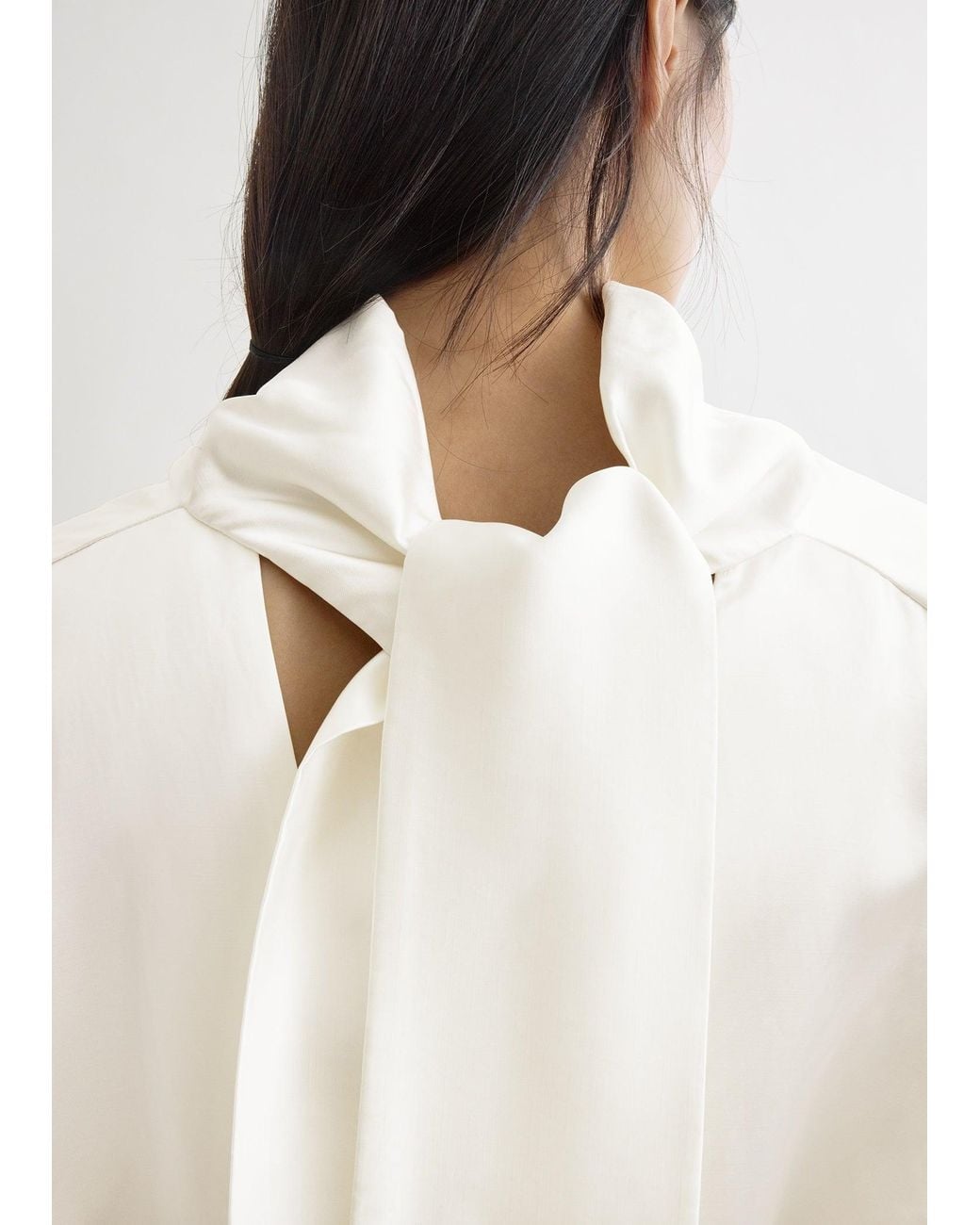 Totême Natural Cowl Neck Blouse