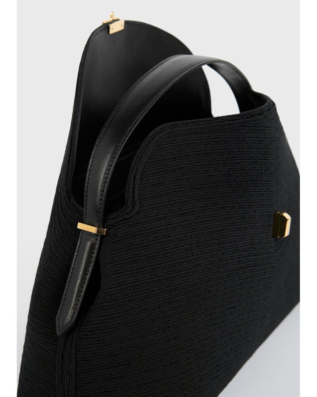Totême Black T-Lock Rope Top Handle