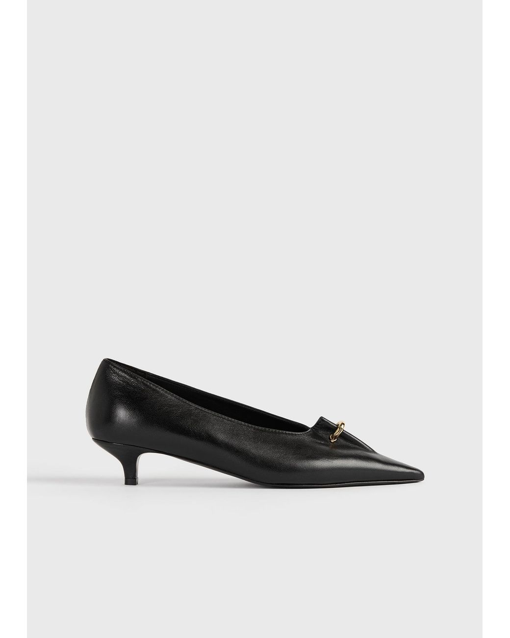 Totême White Pierced Nappa Pumps