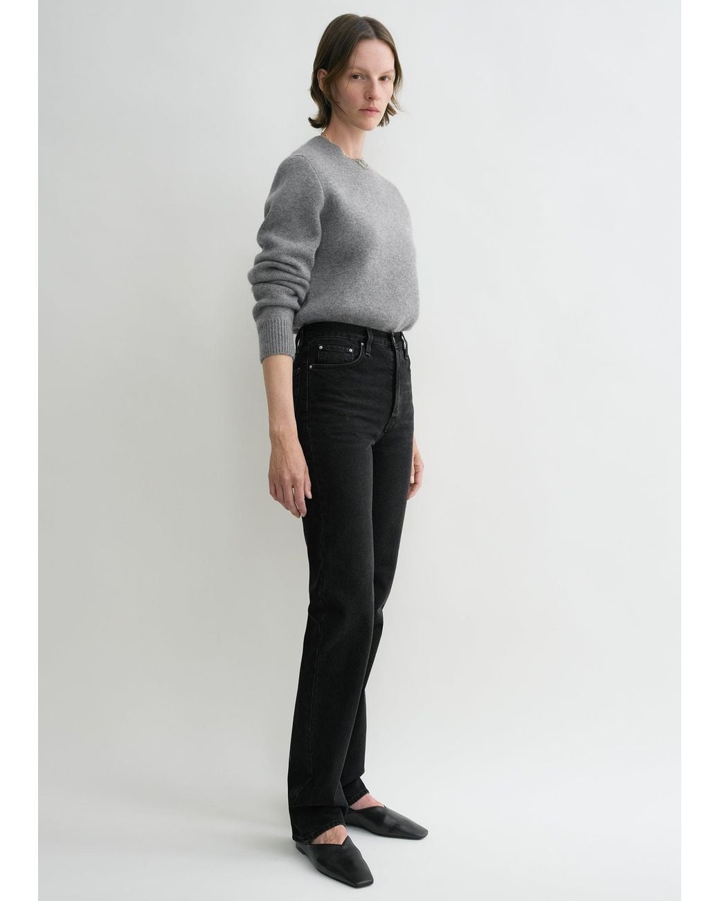 Totême Gray Classic Cut Denim Full Length