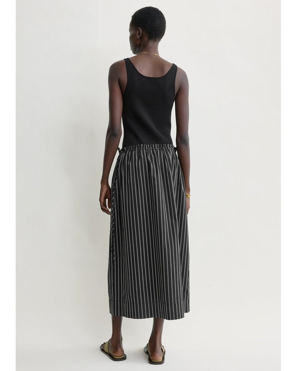 Totême Multicolor Striped Drawstring Skirt