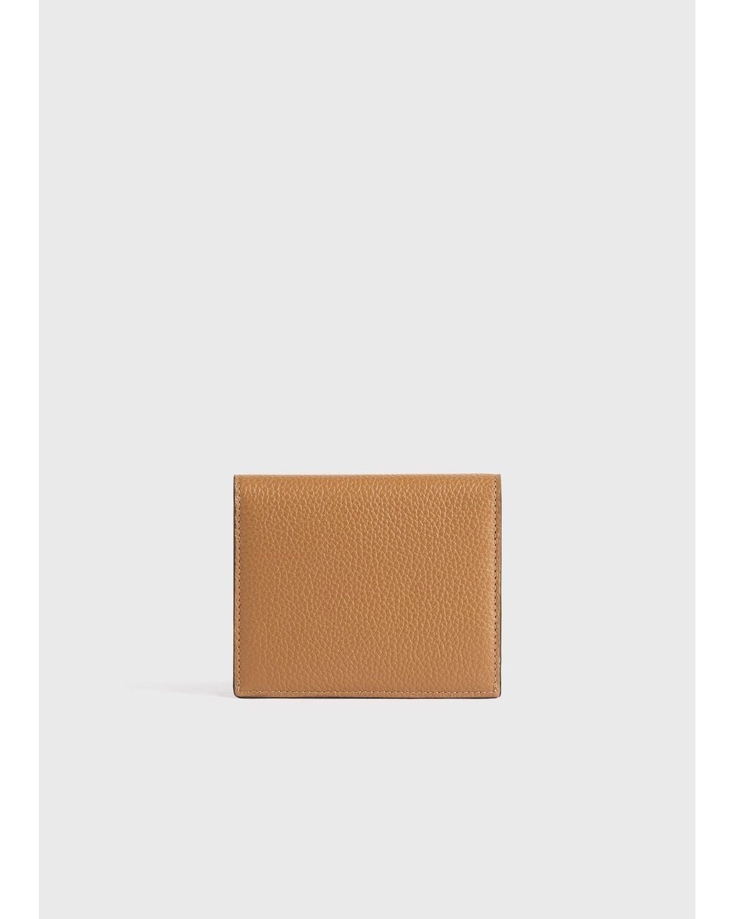 Totême  White T-Lock Grained-Leather Cardholder