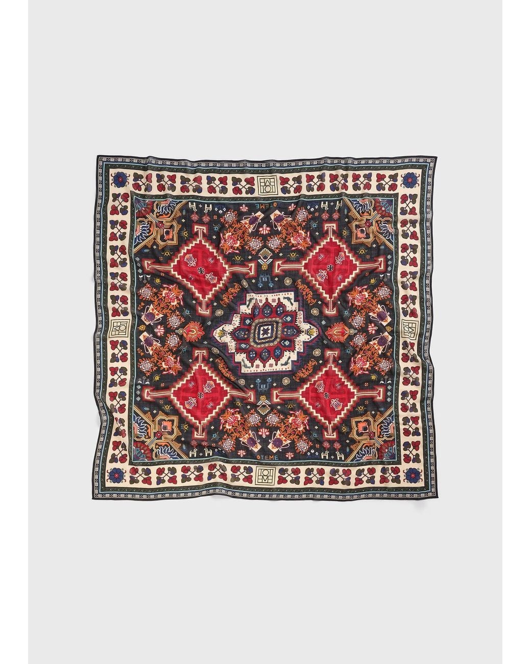 Totême  Red Winter Blanket Wool Scarf