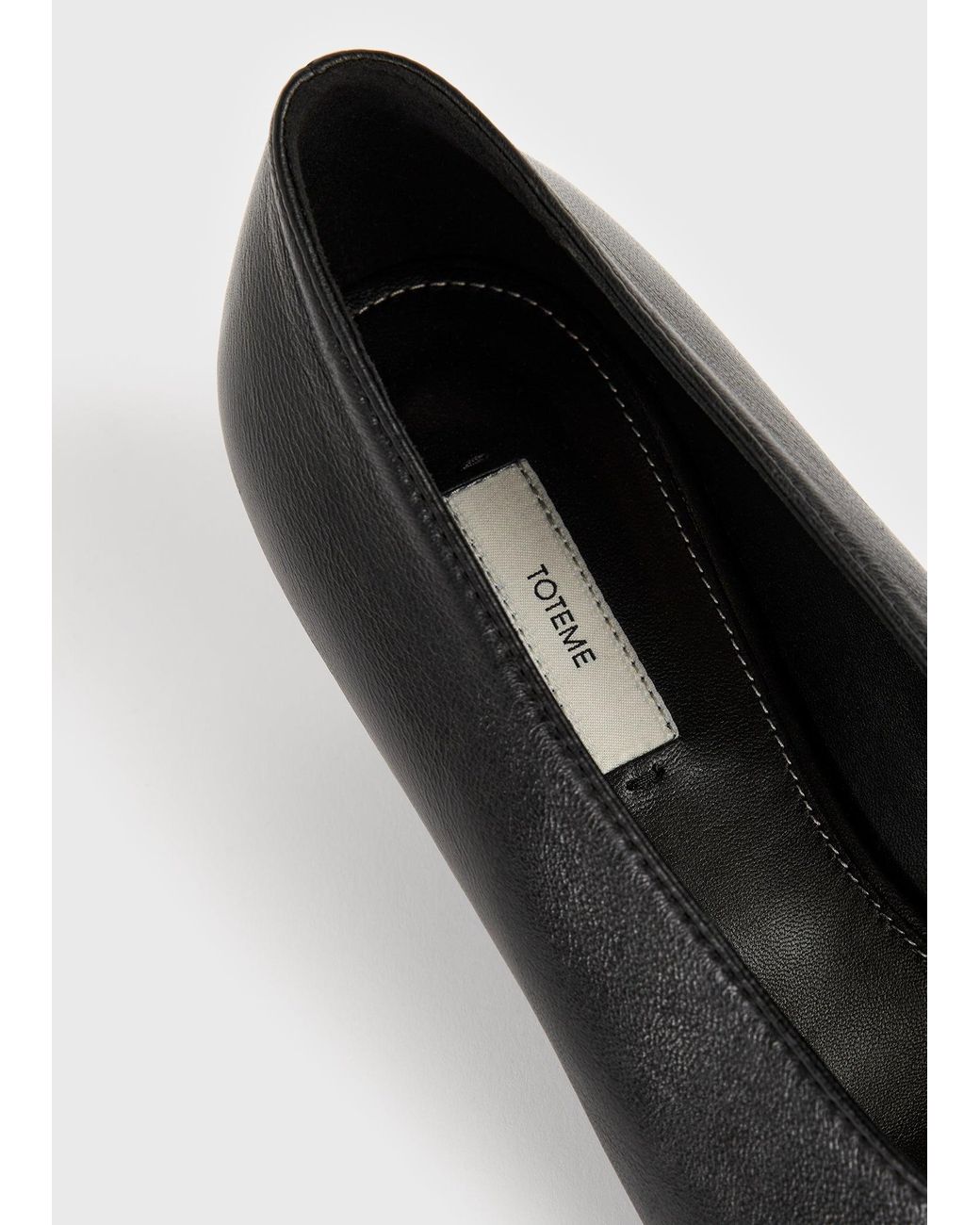 Totême White Pierced Nappa Pumps