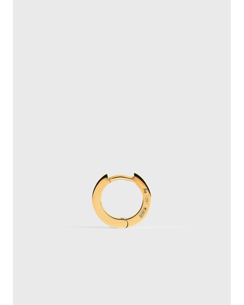 Totême White Bezel Diamond Hoops 18Kt
