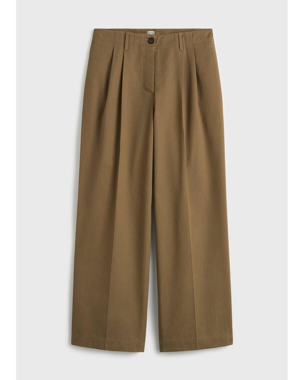 Totême Natural Relaxed Chino Trousers