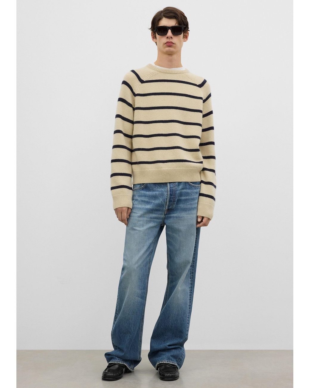 Totême Blue Raglan Crew