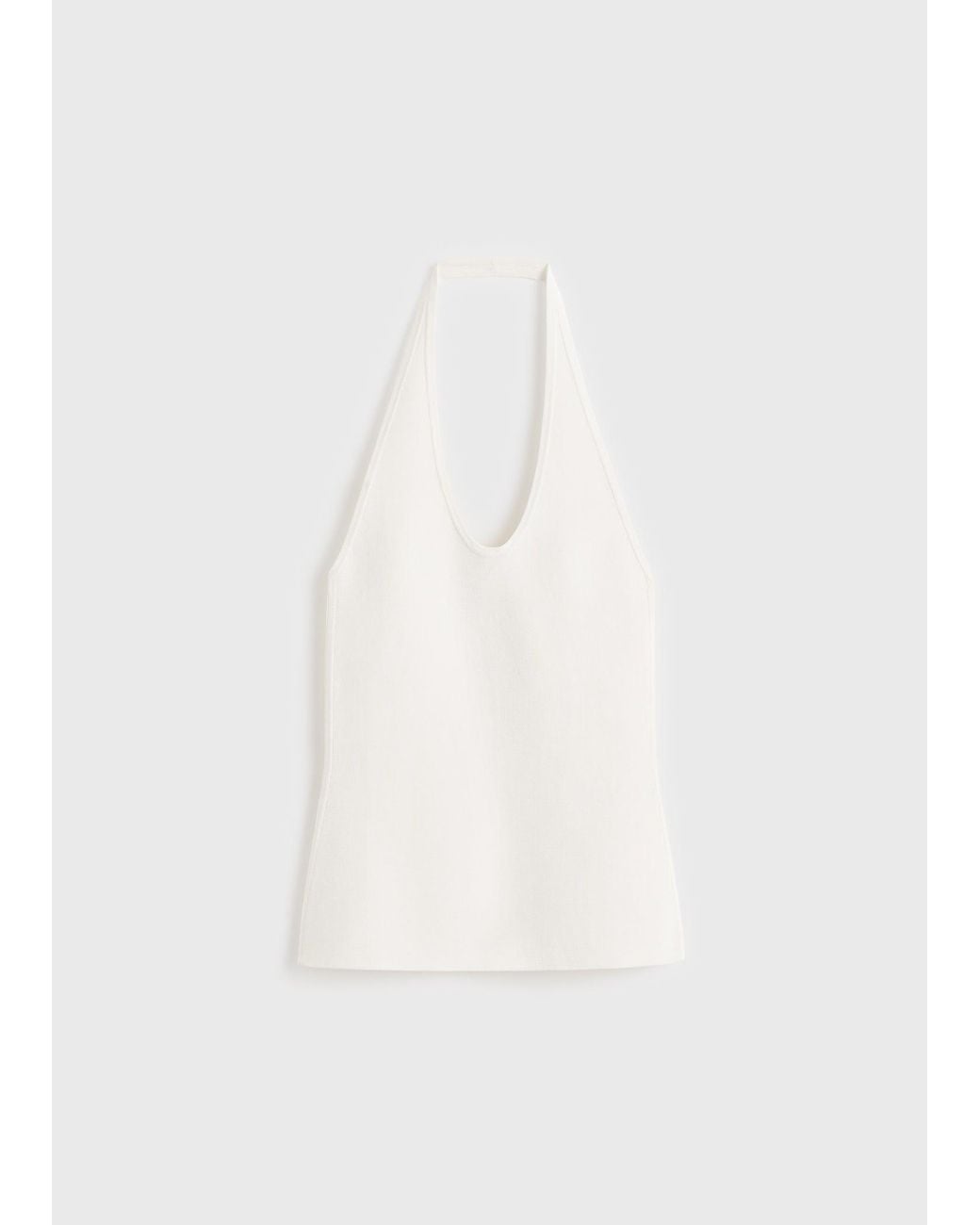 Totême Natural Compact Knit Halter Top