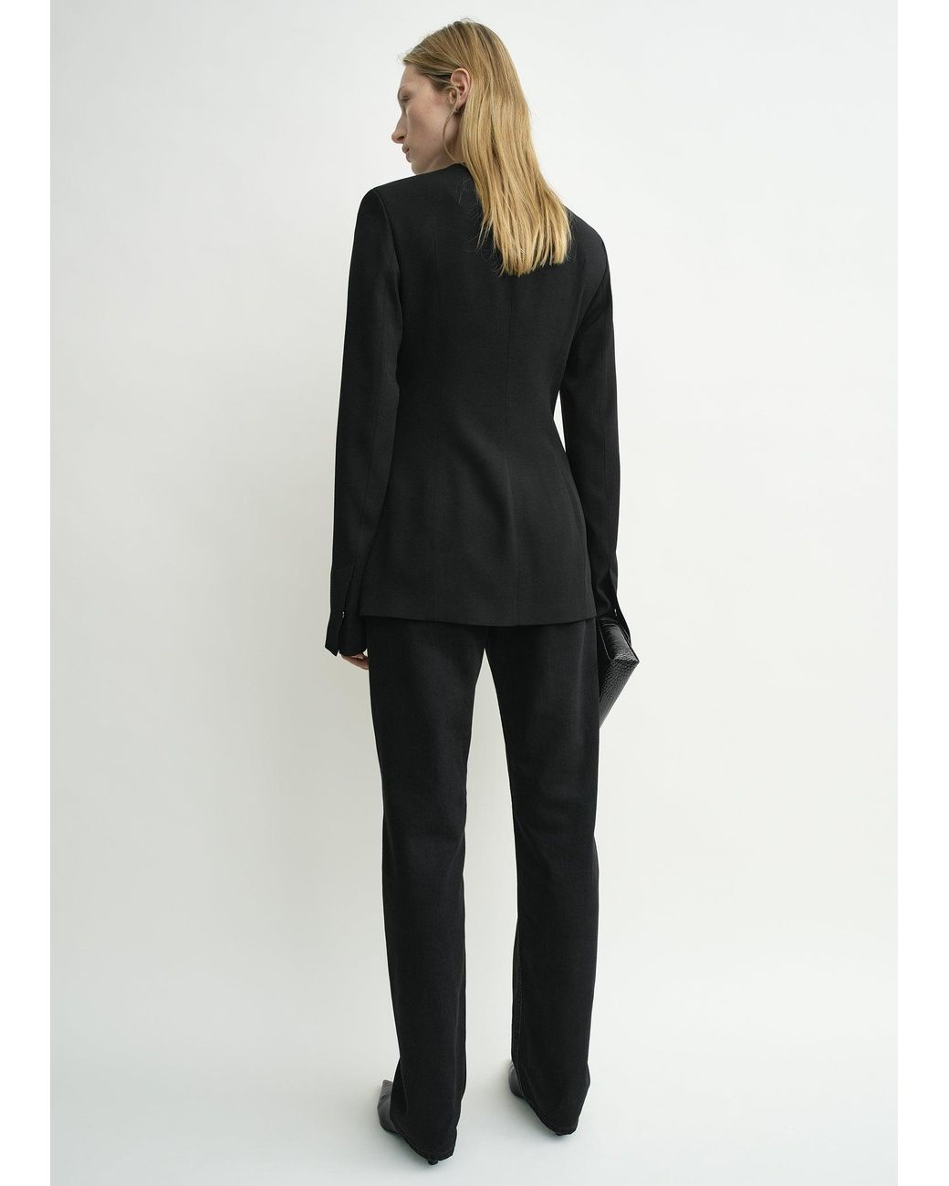 Totême  Black Collarless Evening Jacket