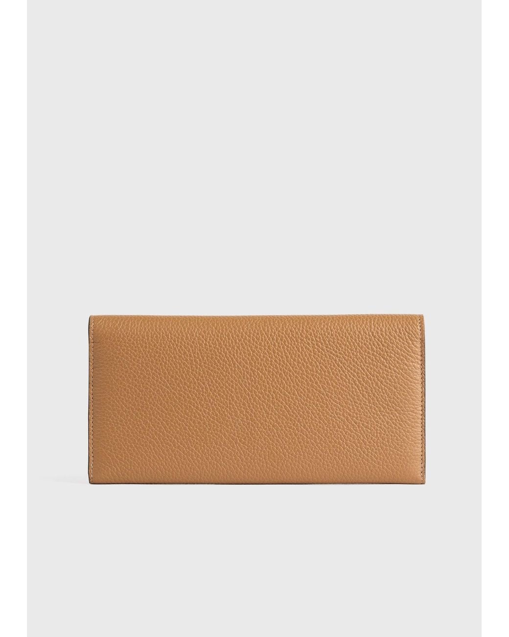 Totême  Natural T-Lock Grained-Leather Wallet