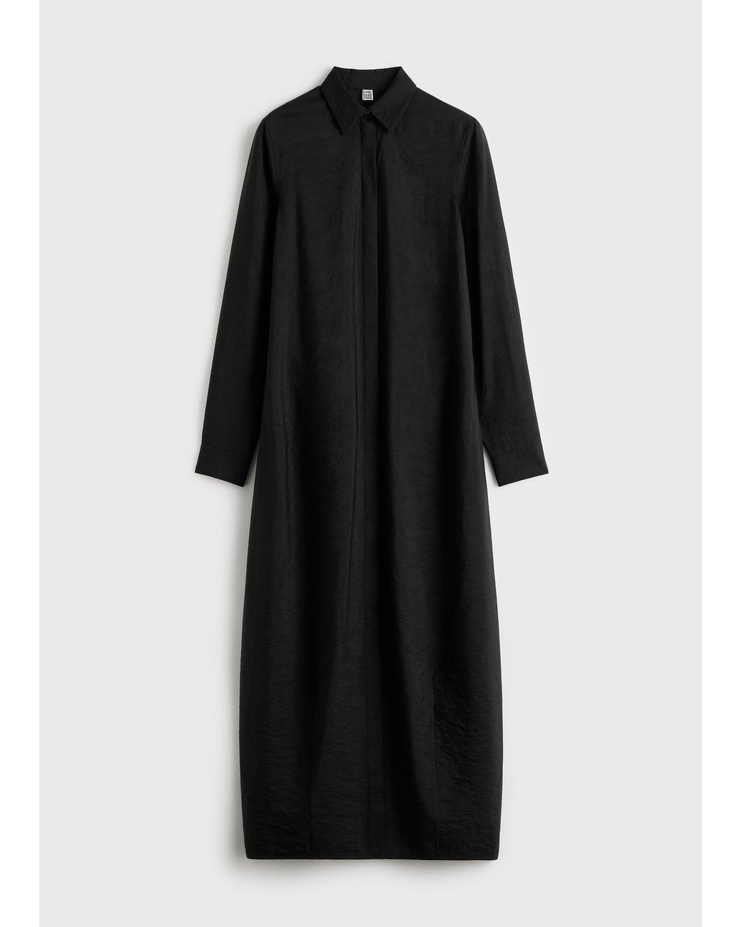 Totême Black Parachute Shirtdress
