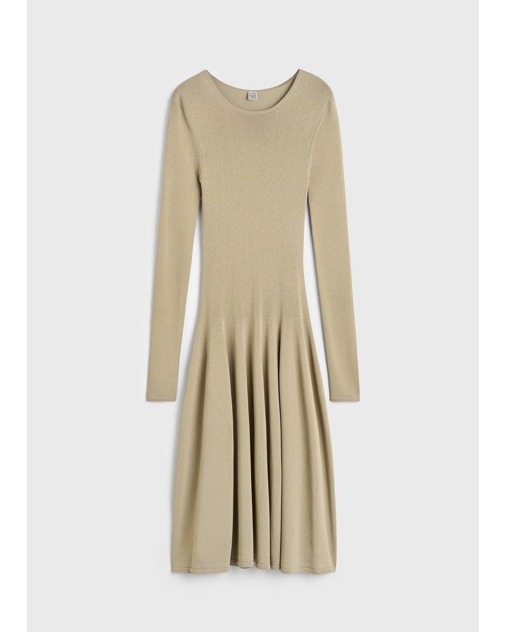 Totême Natural Sculpted Knit Dress Petite