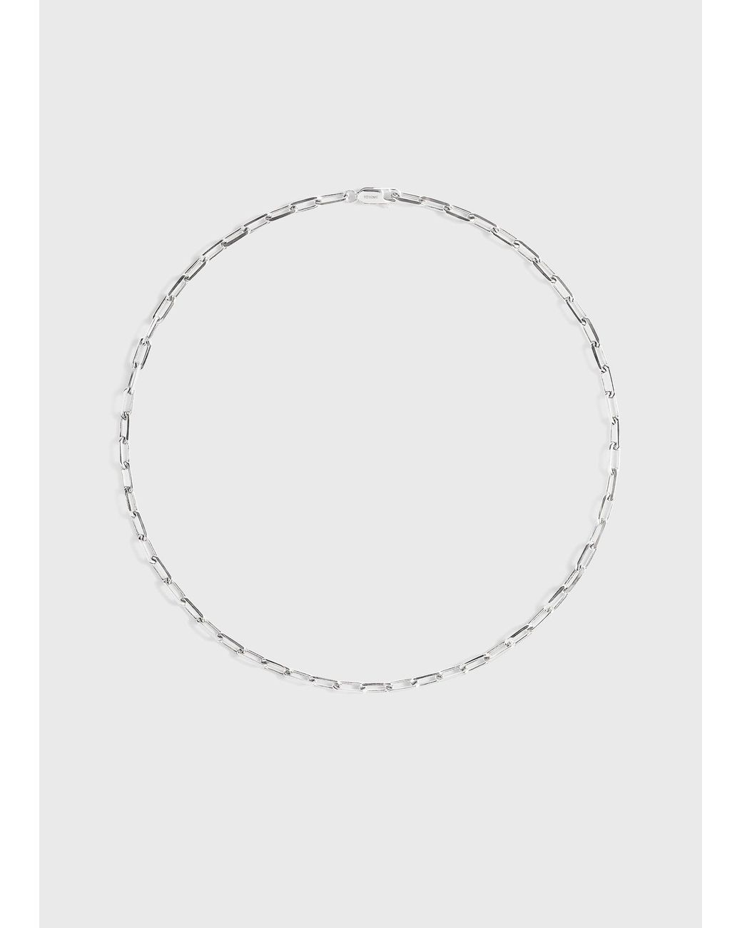 Totême  White Crew-Neck Chain 18Kt