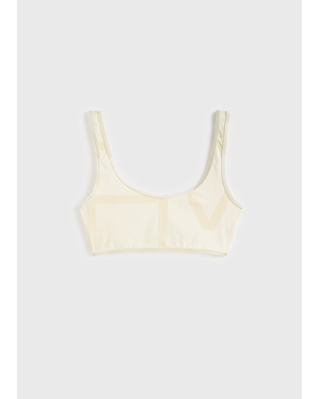 Totême Natural Monogram Bikini Top