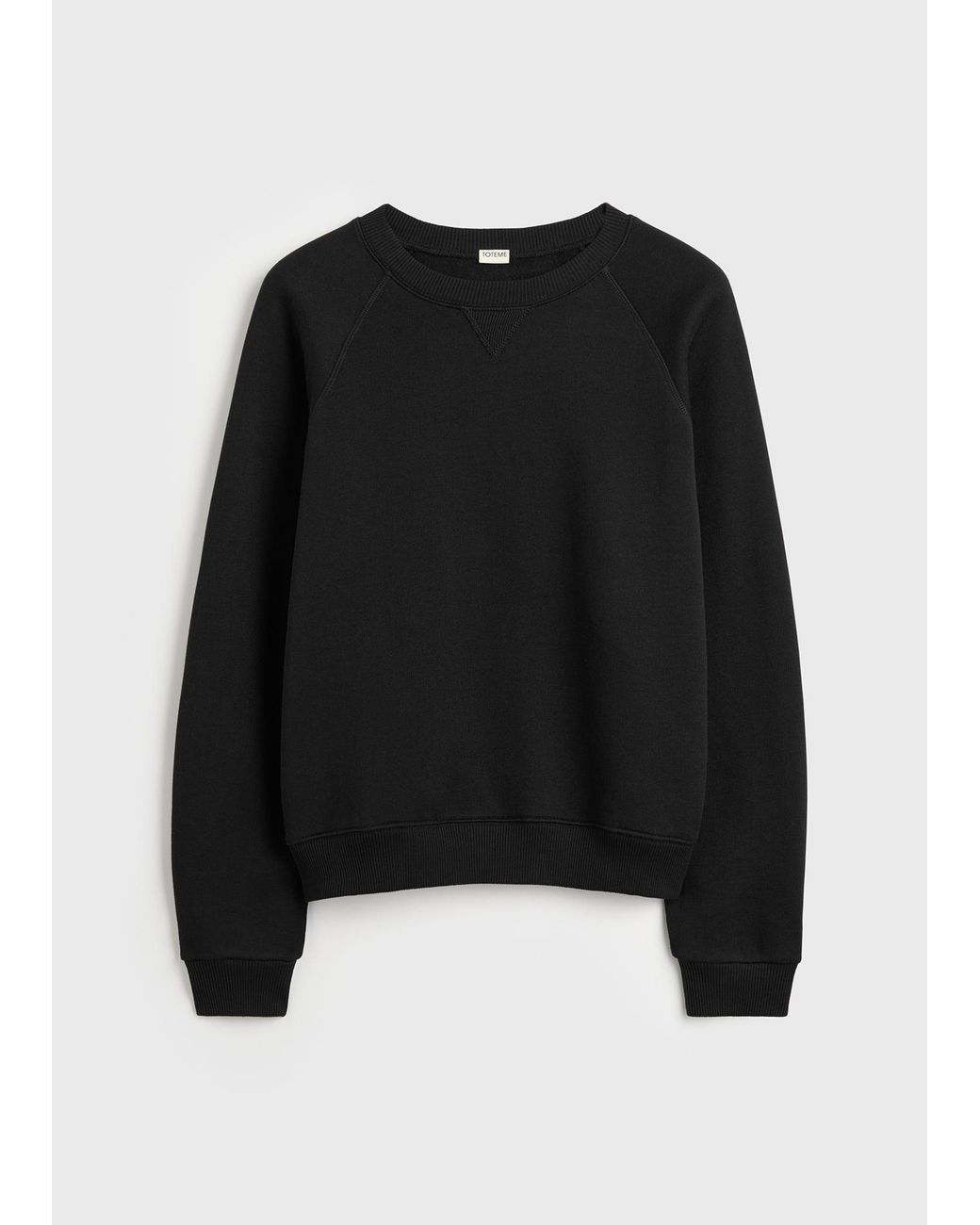 Totême  Black Cotton Silk Sweatshirt for men