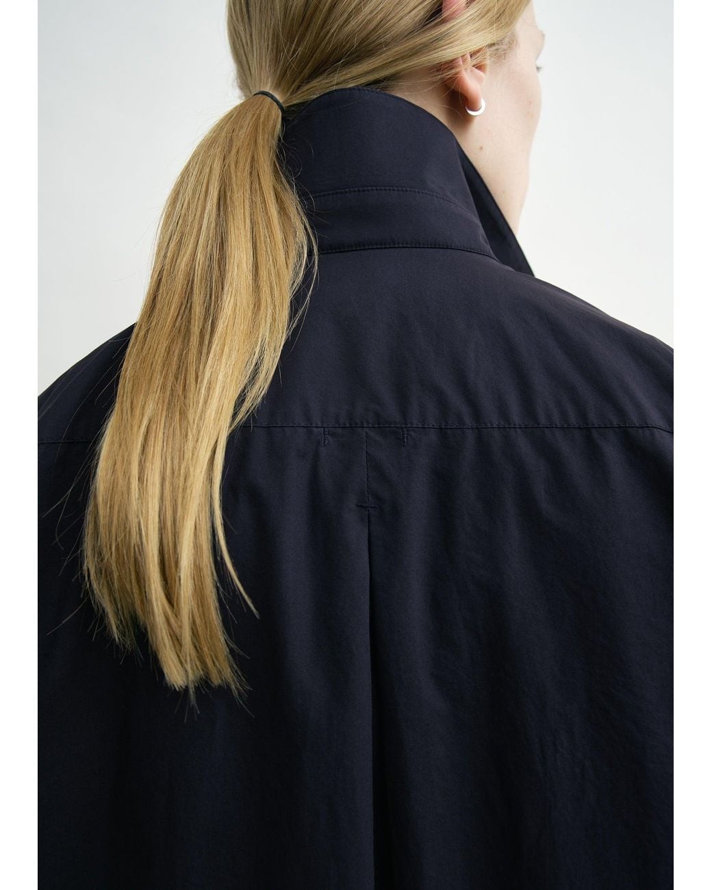 Totême Blue Classic Tumbled Shirt
