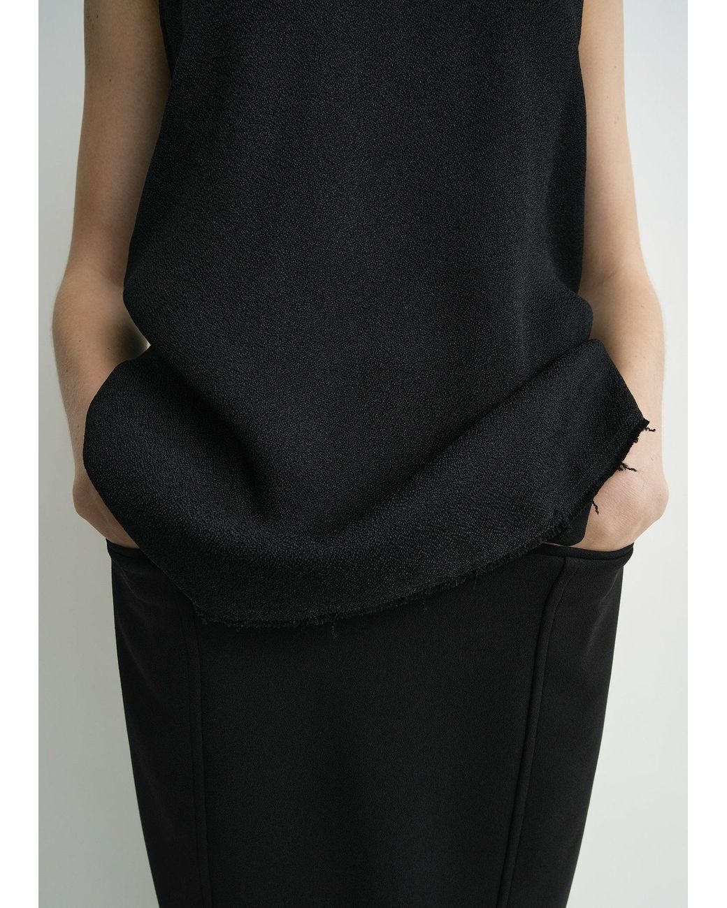 Totême  Black Sablé Tank