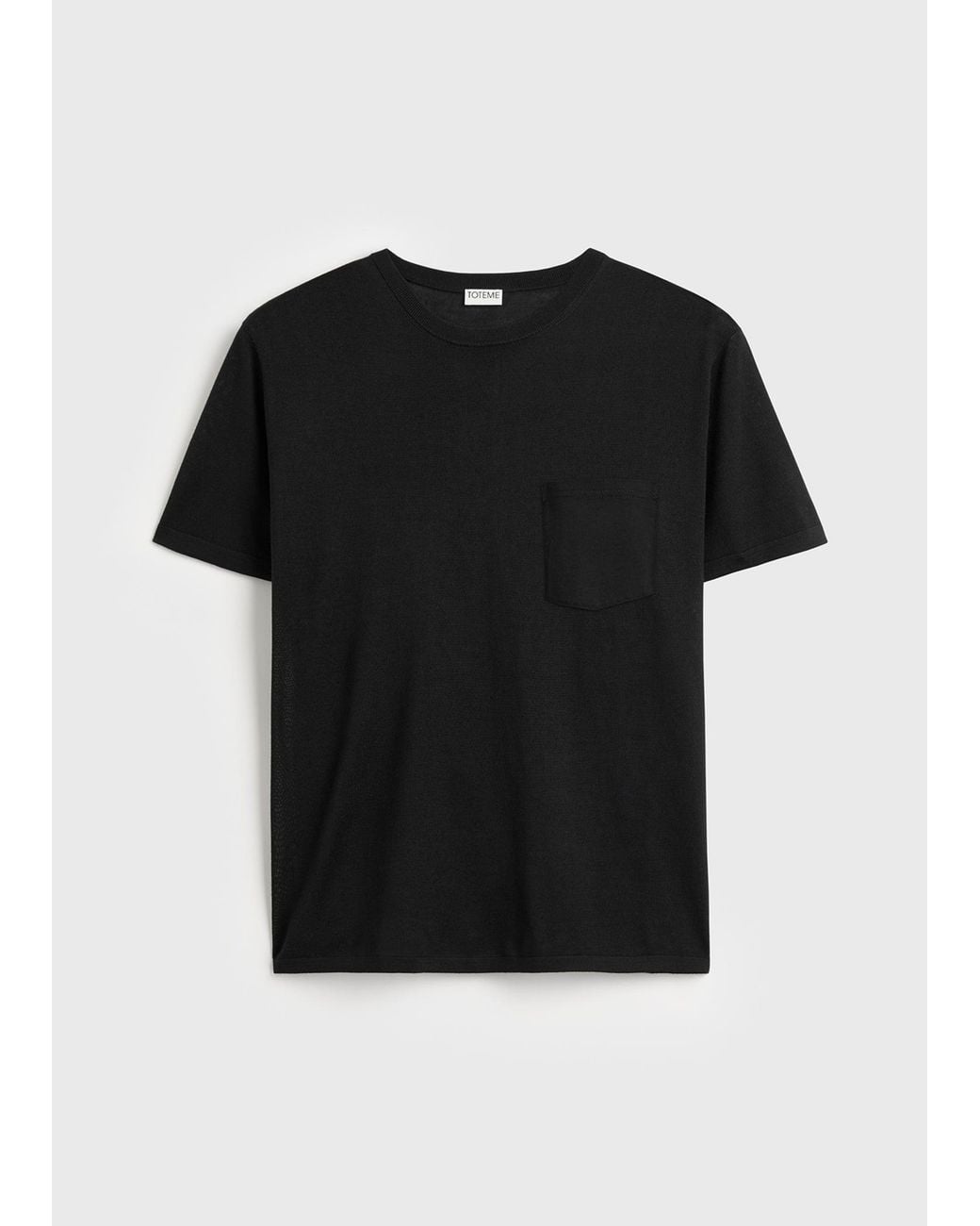 Totême  Black Fine T-Shirt for men